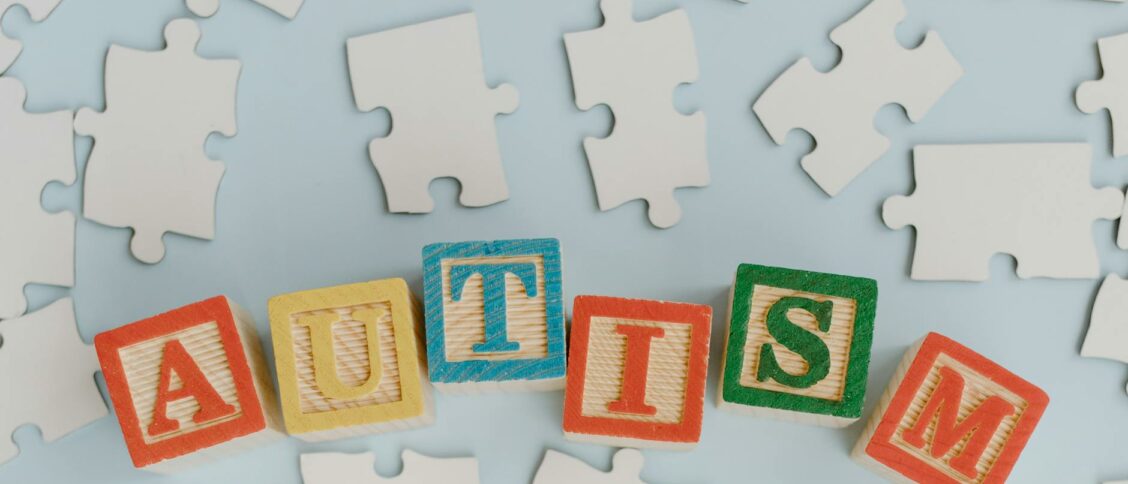 Wood Letter Blocks Spelled Autism