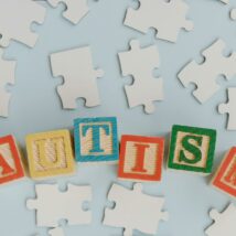 Wood Letter Blocks Spelled Autism