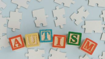 Wood Letter Blocks Spelled Autism